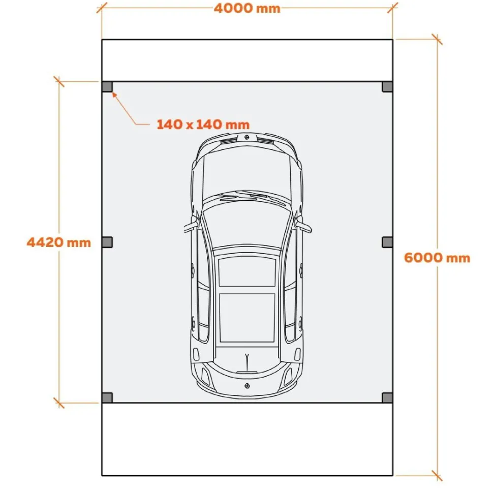 Matkailuautokatos Holzbrüder Ralf 24m2