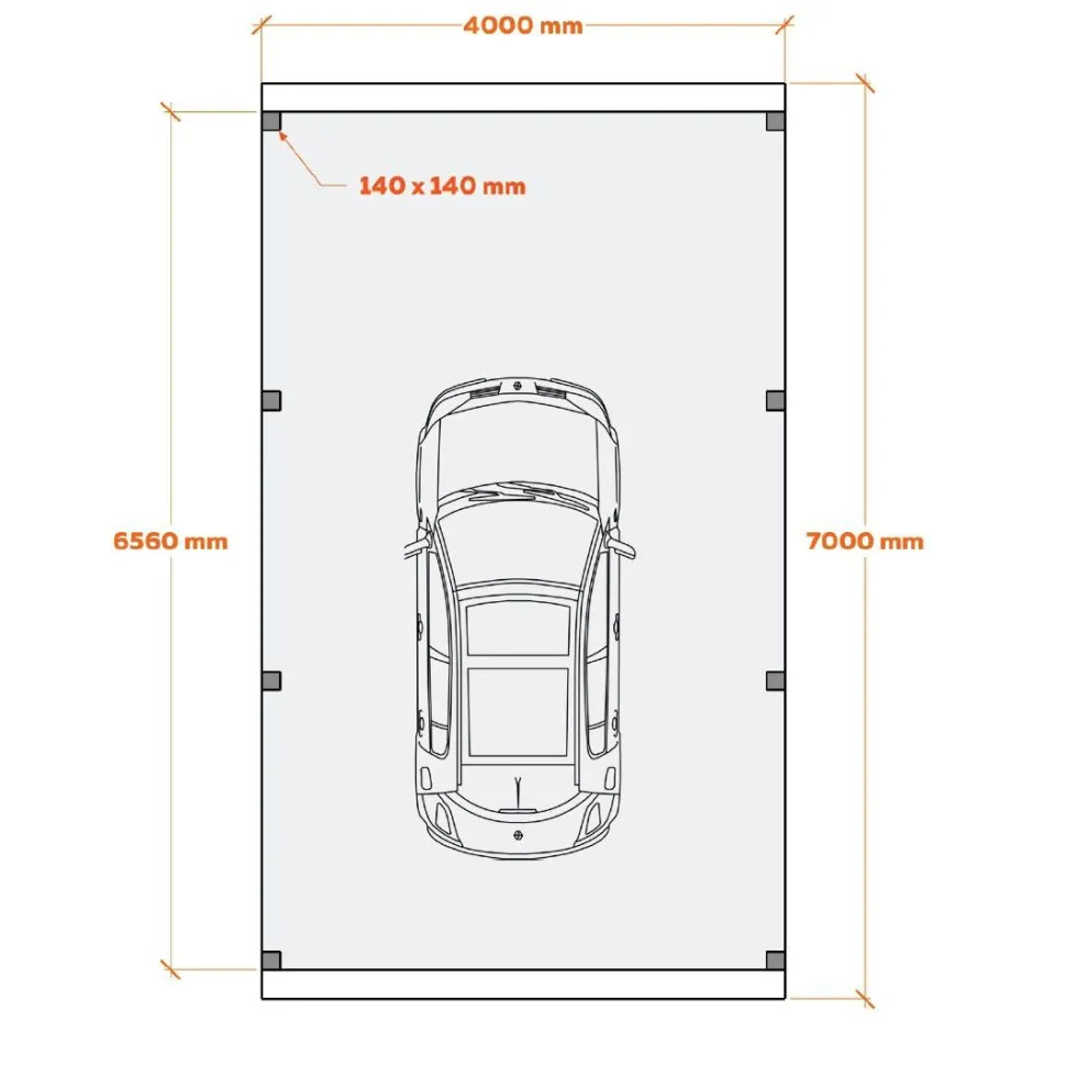 Matkailuautokatos Holzbrüder Ralf 28m2
