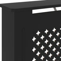 Mdf lämpöpatterin suoja musta 78 cm