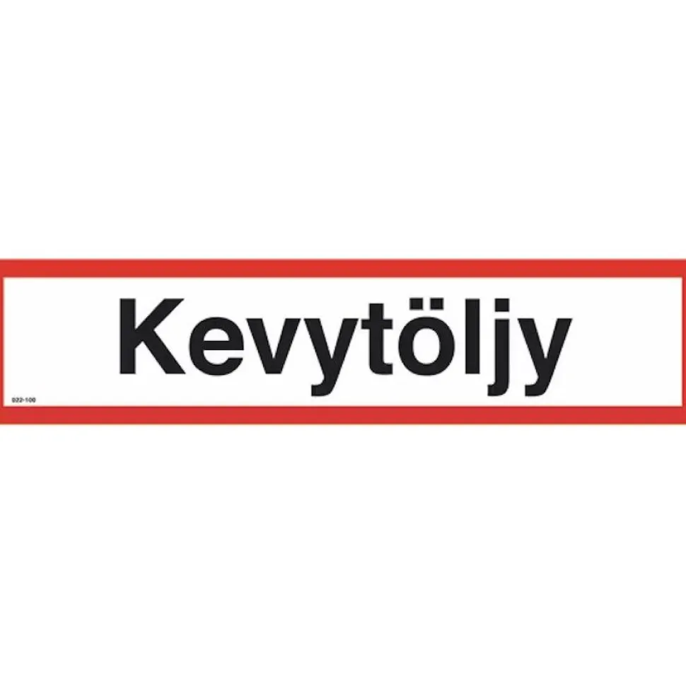 Merkintäkilpi "Kevytöljy", 40x10cm