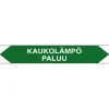 Merkintätarra/putkistotarra "Kaukolämpö paluu", 16x2.5cm, 5kpl