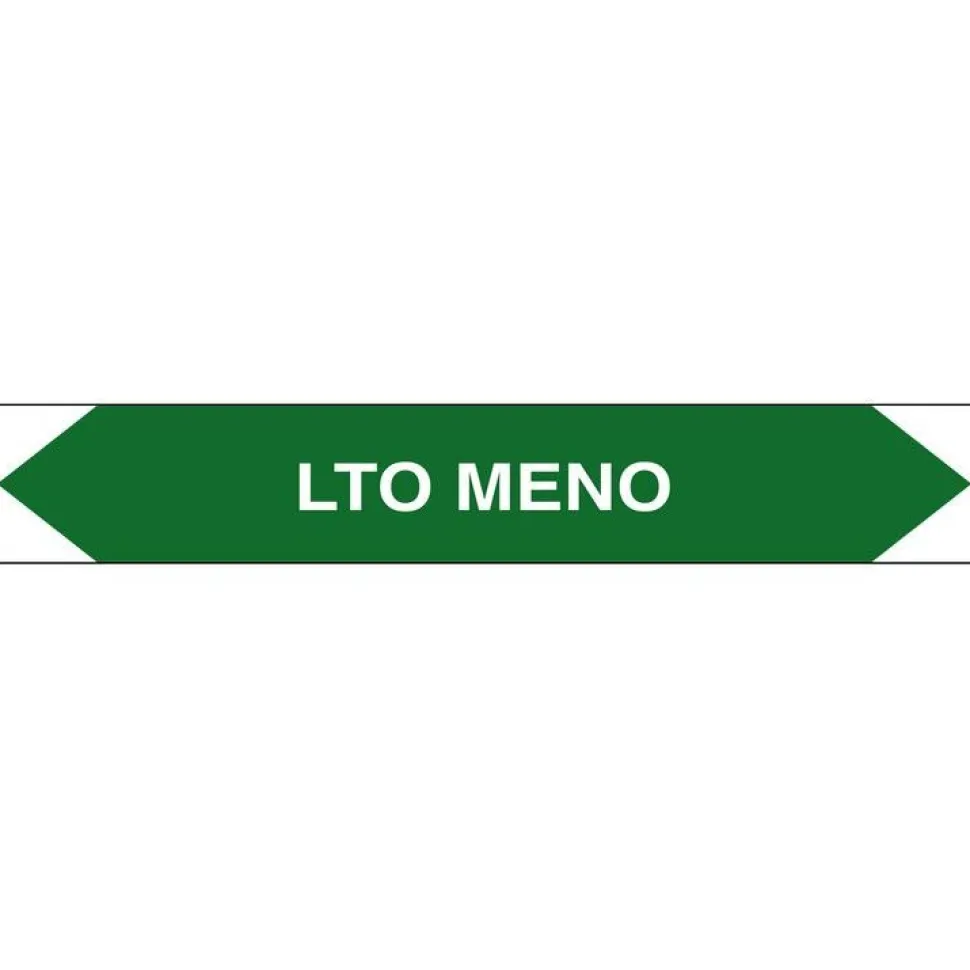 Merkintätarra/putkistotarra "LTO meno", 16x2.5cm, 5kpl
