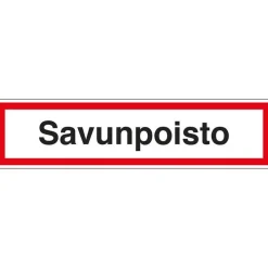Merkintätarra "Savunpoisto", 20x5cm