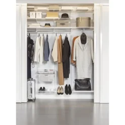 Mesh kenkähylly Elfa 40 ulosvedettävä 605x430x96 mm valkoinen