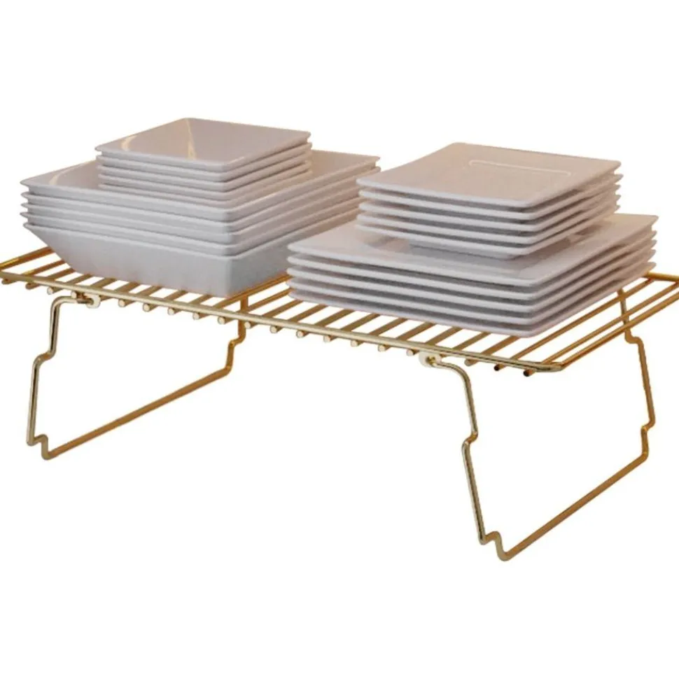 Metallinen pöytähylly Linento Furniture Dolap Ici Organizer, 15x19x42cm, kulta