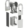Metallisarja kahden Schneider Electric EVlink Pro AC -latausaseman asennukseen