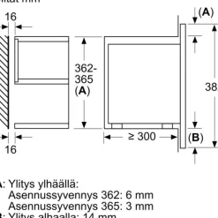 Mikroaaltouuni Bosch Serie 8 BFR7221B1 60cm musta integroitava