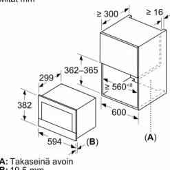 Mikroaaltouuni Bosch Serie 8 BFL7221W1 60cm valkoinen integroitava