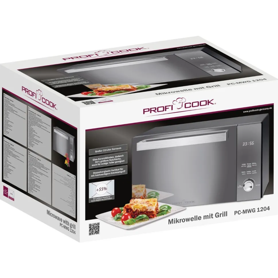 Mikroaaltouuni ProfiCook MWG1204 50 cm musta