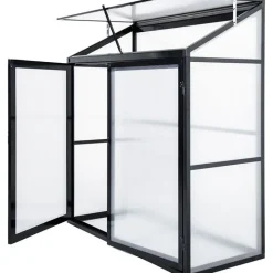 Minikasvihuone Lykke Havsvik, 130x55x140cm, musta