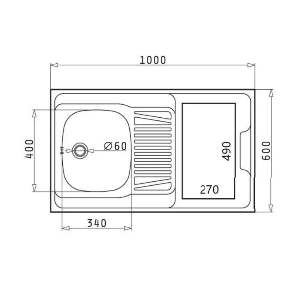Minikeittiö PMK3HP05963001, leveys 100cm, induktiolevyllä