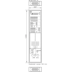 Mittauskeskus uppo/pinta FE UTU Boxer-siro 3418P25 25A IP30 FE