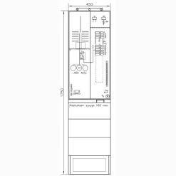 Mittauskeskus UTU Collie 3806P63 1T+PRJAL 50A IP34