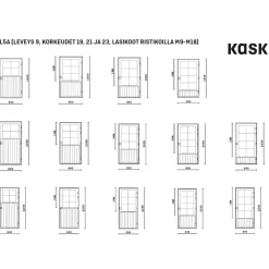 Mökkiovi Kaskipuu ML5A M18 mittatilausovi