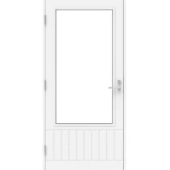 Mökkiovi Pihla Vieno K40 mittatilaus eri lasikorkeuksia