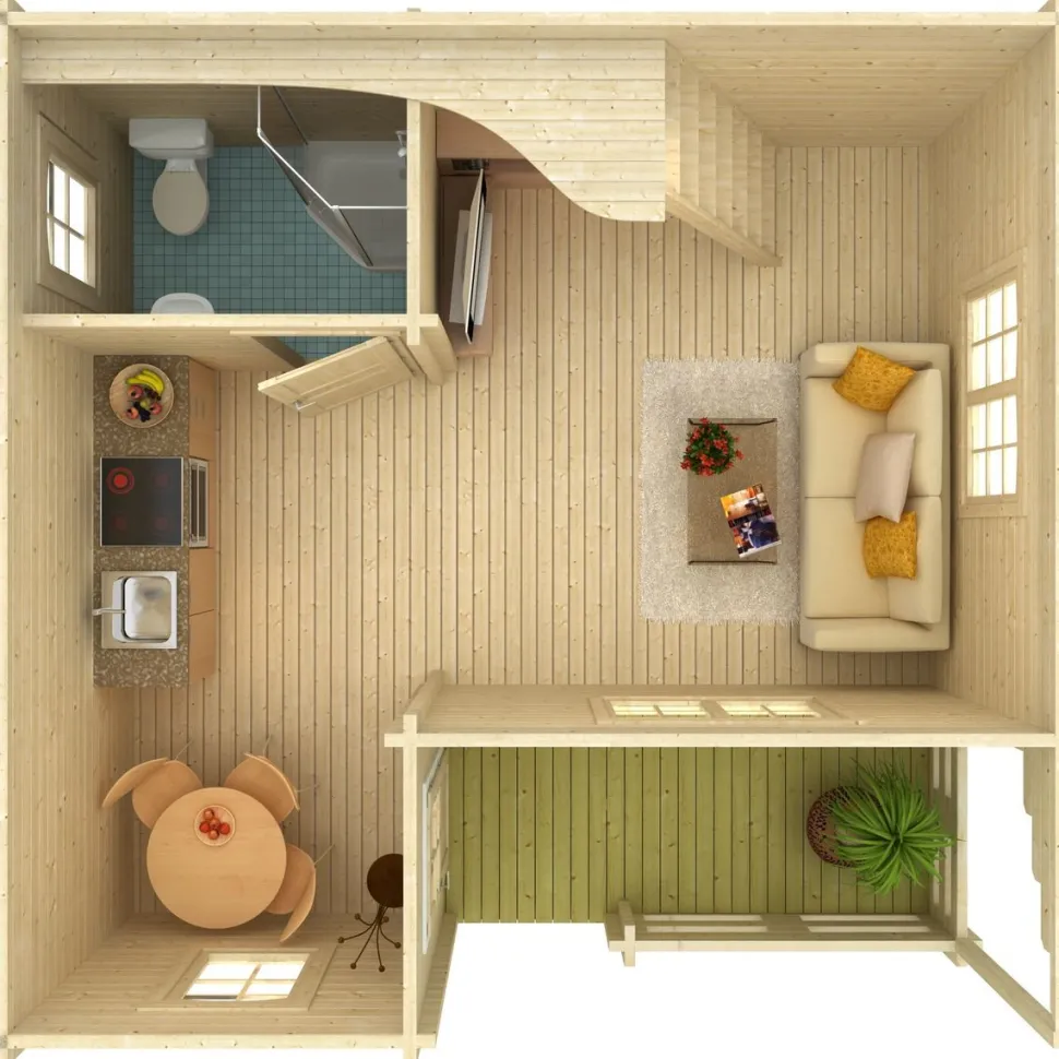 Mökki Palmako Emily 40,1+5,2 m²