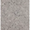 Mosaiikkilaatta Qualitystone Herringbone Light Grey Mini, 20x40mm
