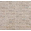Mosaiikkilaatta Qualitystone Shevron Mini White, 25x60mm