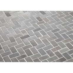 Mosaiikkilaatta Qualitystone Herringbone Grey Mini, 20x40mm