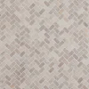 Mosaiikkilaatta Qualitystone Herringbone White Mini, 20x40mm