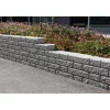 Muurikivi Rudus Aitakivi kansipääty 200x200x100 mm sileä harmaa