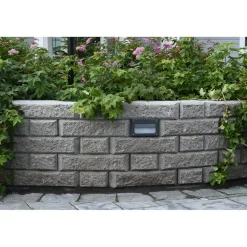 Muurikivi Rudus Aitakivi kansipääty 200x200x100 mm sileä harmaa