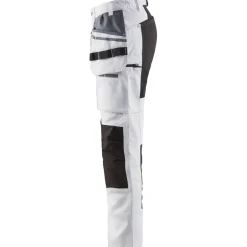 Naisten housut Blåkläder 7910 Stretch valkoinen/musta