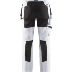 Naisten housut Blåkläder 7910 Stretch valkoinen/musta