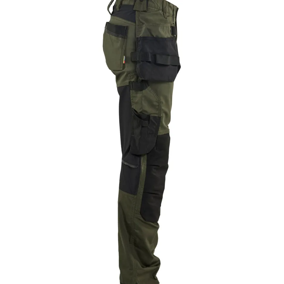 Naisten riipputaskuhousut Blåkläder 7132-1832 Stretch twill