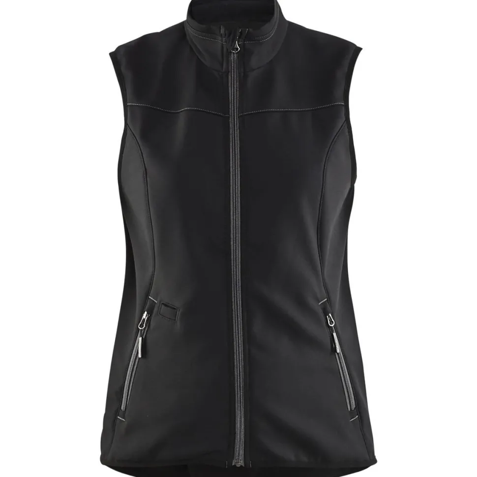 Naisten softshell-liivi Blåkläder 3851 musta/tummanharmaa