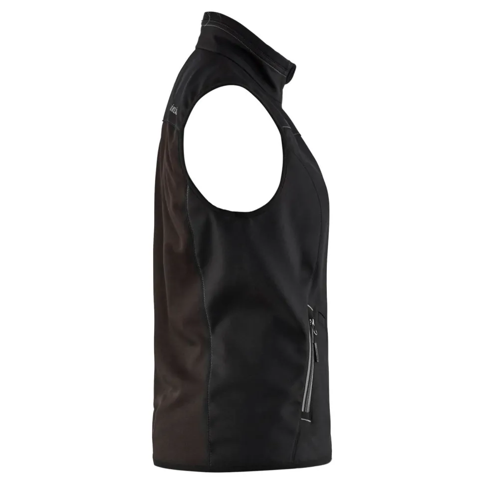 Naisten softshell-liivi Blåkläder 3851 musta/tummanharmaa