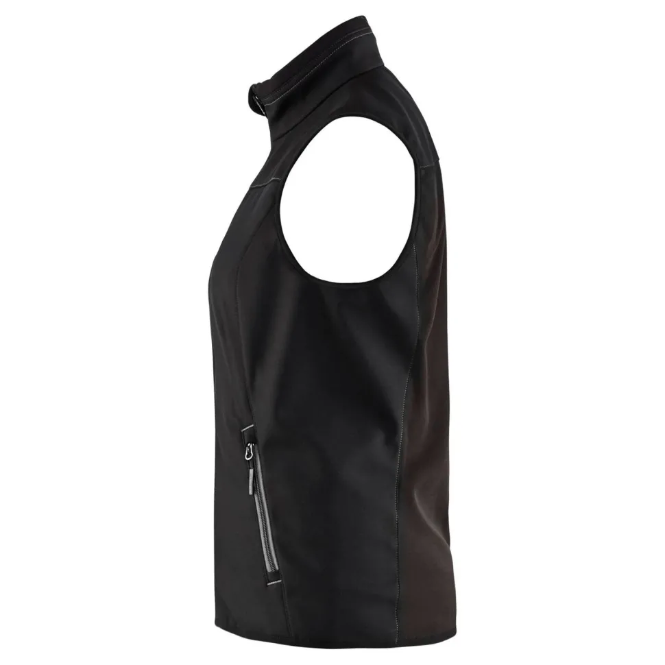 Naisten softshell-liivi Blåkläder 3851 musta/tummanharmaa