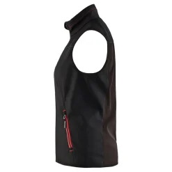 Naisten softshell-liivi Blåkläder 3851 musta/punainen