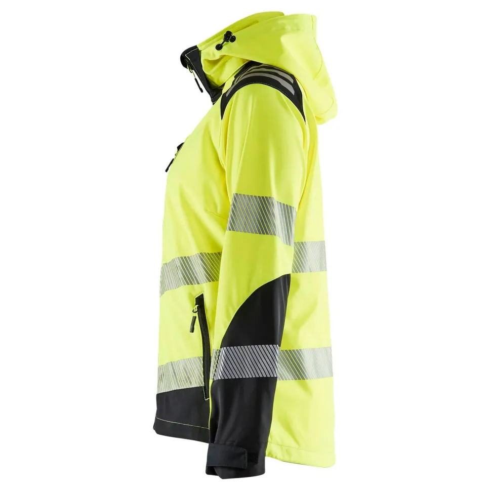 Naisten softshell-takki Blåkläder 4791 Highvis huomiokeltainen/musta