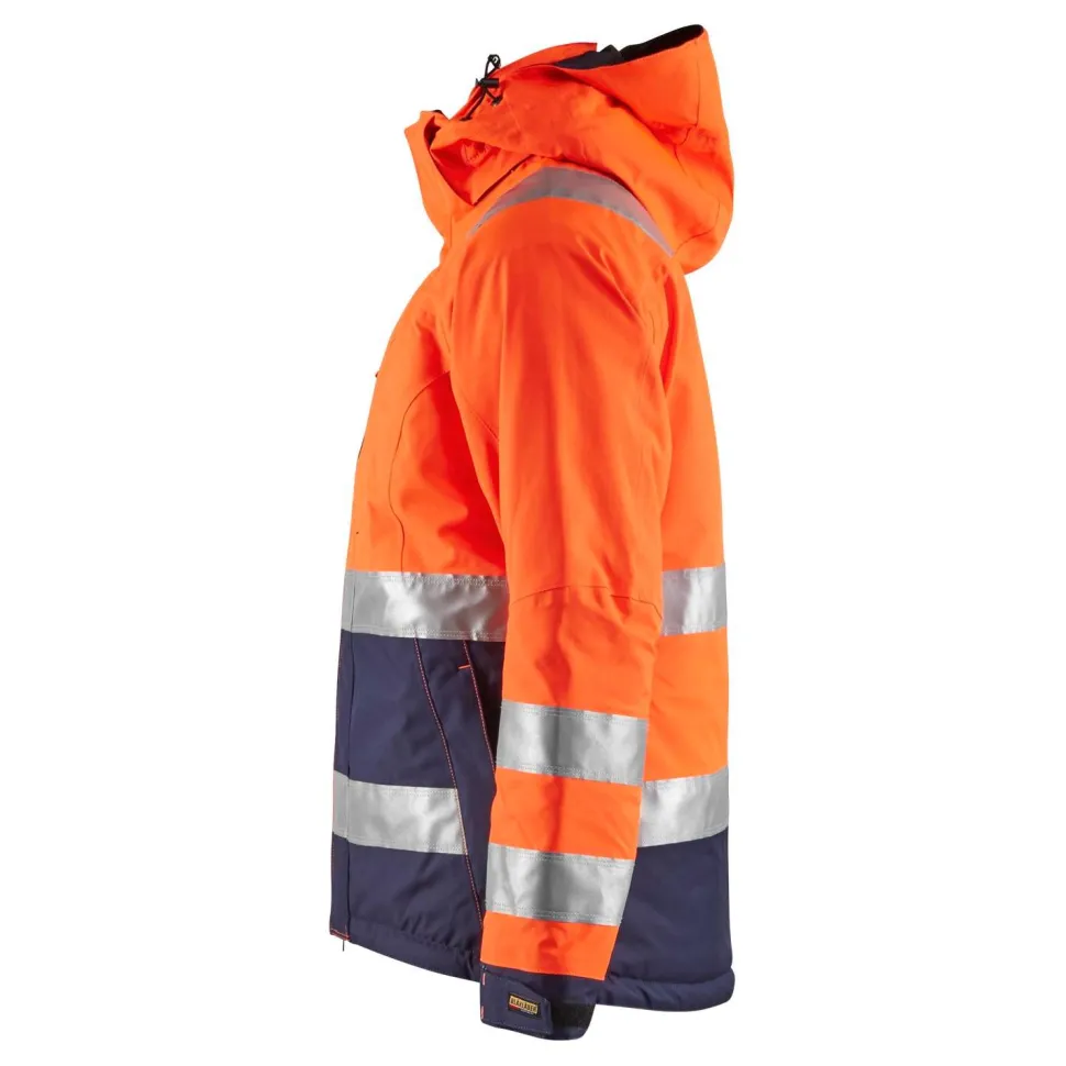 Naisten talvitakki Blåkläder 4872 Highvis huomio-oranssi/sininen
