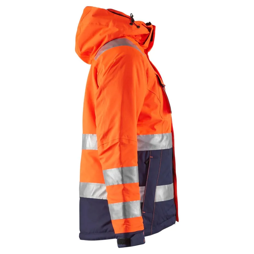 Naisten talvitakki Blåkläder 4872 Highvis huomio-oranssi/sininen