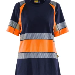 Naisten t-paita Blåkläder 3410 Highvis pyöreä pääntie