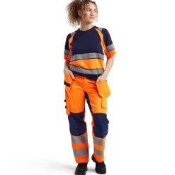 Naisten t-paita Blåkläder 3410 Highvis pyöreä pääntie