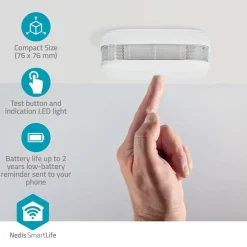 Nedis SmartLife Wi-Fi Palovaroitin 85dB