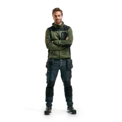 Neulottu softshelltakki Blåkläder 4930 army green/musta