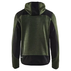 Neulottu softshelltakki Blåkläder 4930 army green/musta