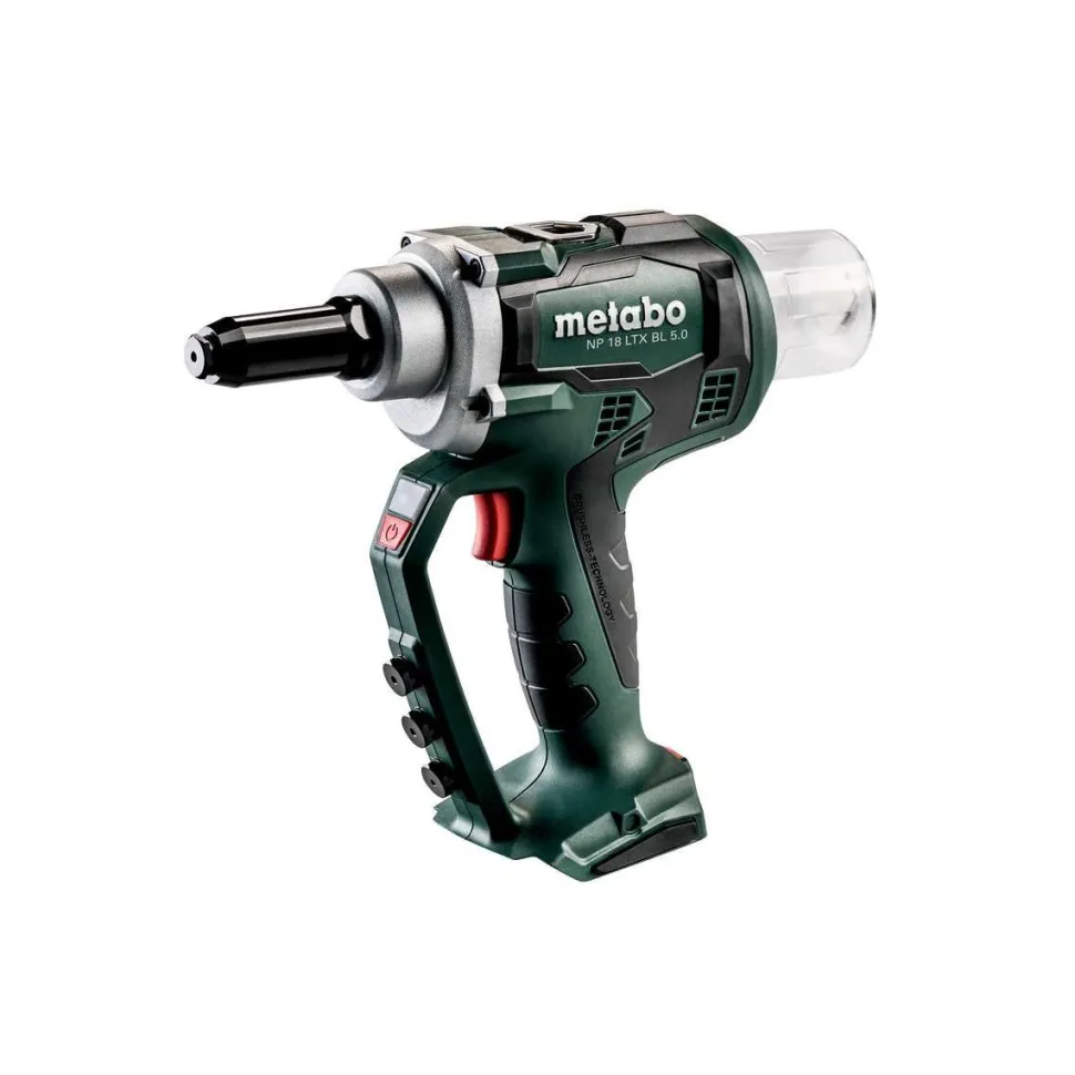 Niittipistooli Metabo NP 18 LTX BL 5.0 ilman akkua ja laturia