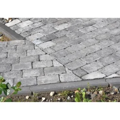 Nurmikon reunakivi Lakka 600x135x80 mm musta