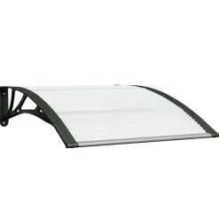 Ovikatos ja läpinäkyvä 80x100 cm polykarbonaatti musta