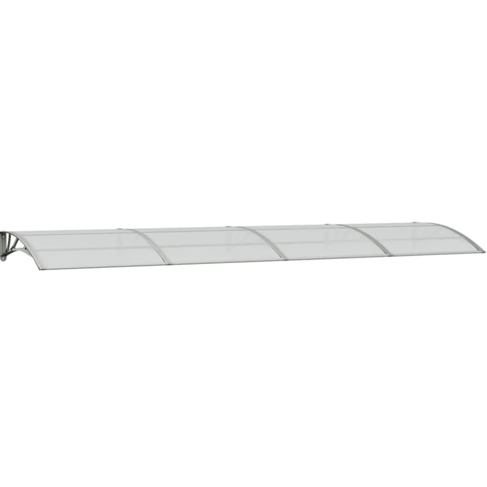 Ovikatos 400x100 cm polykarbonaatti harmaa