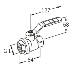 Palloventtiili Oras 400025 MS DN25