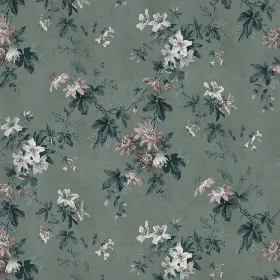 Paneelitapetti Sandberg Faded Passion non-woven mittatilaus vihreä