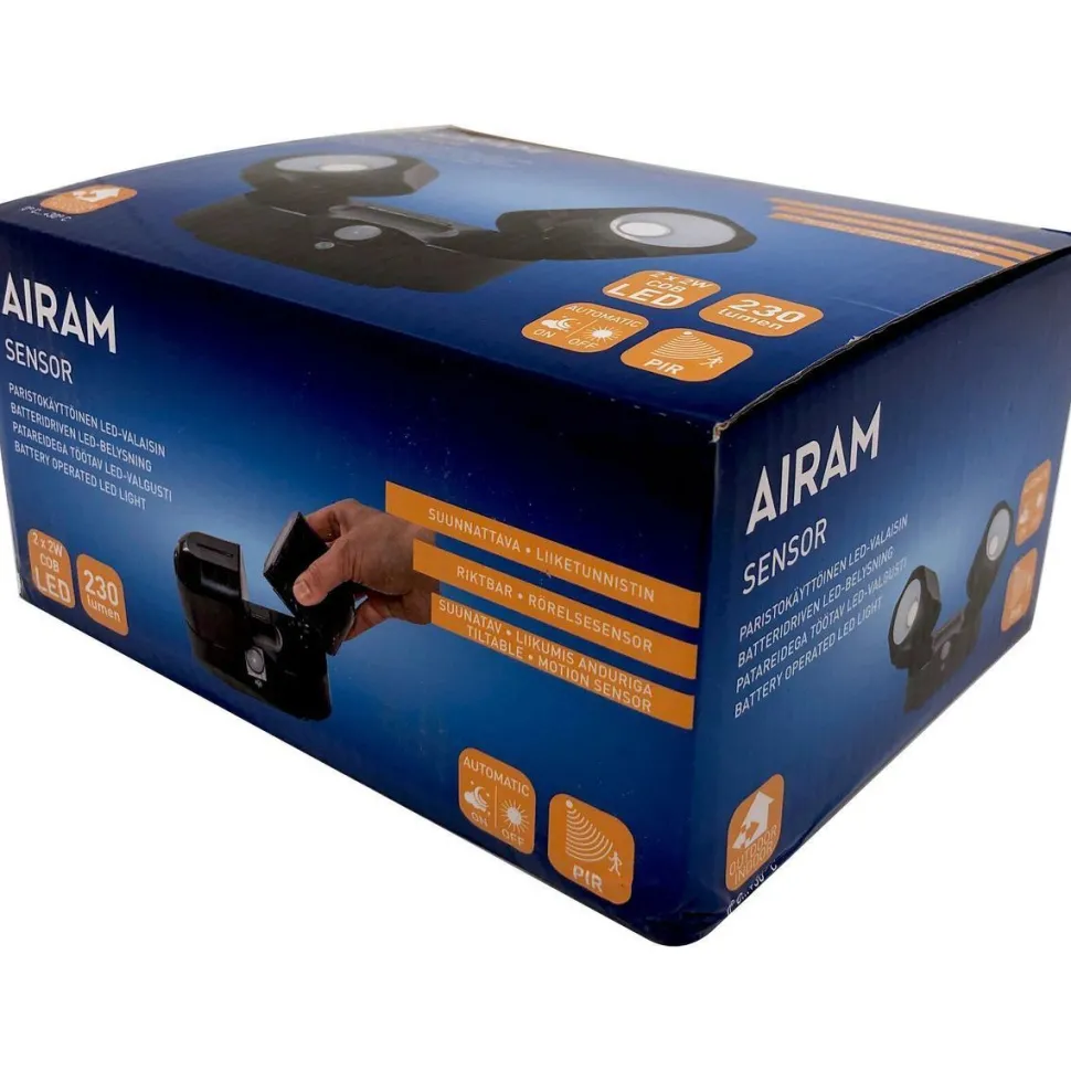 Paristovalaisin Airam Sensor, musta