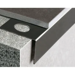 Parvekelistan ulkokulmapala Euroshrink alumiini e-280a, 55mm, harmaa