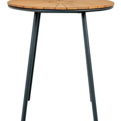 Parvekepöytä House Nordic Cleveland, ø70cm, tiikki, ruskea/musta